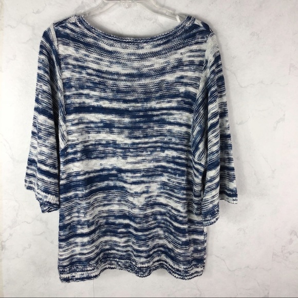 [Gap] Mesh V Neck Knit Sweater - Picture 3 of 3